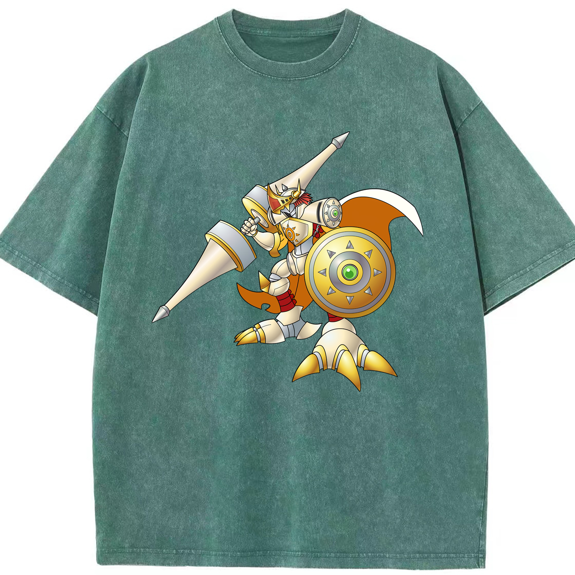 （画像用） Digimon デジタルモンスター/デジモン 綿100% ヴィンテージ風 半袖Tシャツ（フロントプリント）
